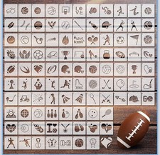 100 Pcs Stencils for Painting on Wood Reusable Stencil Crafts Drawing Templates