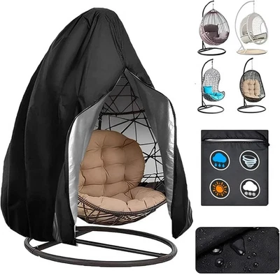 SUN GARDEN Heavy Duty Hanging Swing Egg Chair Cover Garden Patio Outdoor Sun UV Waterproof
