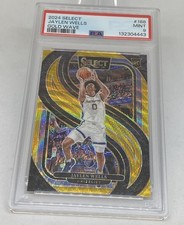 2024 PANINI SELECT GOLD WAVE #188 JAYLEN WELLS  RC ROOKIE /10 PSA 9 MINT POP 3