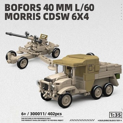 Britischer Morris CDSW 6x4 m. Bofors 40mm GUN , Third Party Serie, 402 pcs, NEU