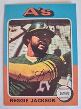 1975 Topps Mini Reggie Jackson, Oakland Athletics, #300, EX-MT 