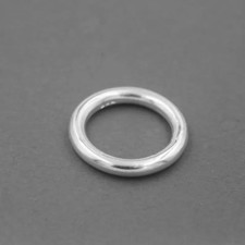 925 Sterling Silver Thick Stacking Ring Chunky Full Round Plain Band All Size