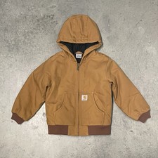 Size Extra Small - Carhartt Canvas Duck Coat Quilted Youth Insulated Jacket XS