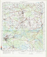 Russian Soviet Military Topographic Map – MASTI (Belarus), 100K, 1984