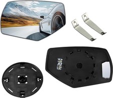Mirror Glass Compatible with Chevy Left Driver Side 2014-2018 Silverado