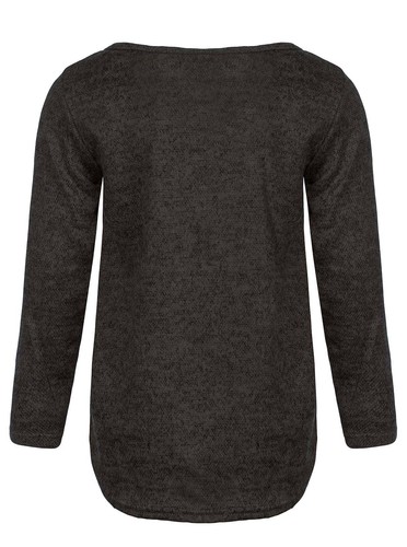 Kids girls sweater pullover long sleeve sweat shirt motif 30229 black 122 - Picture 2 of 2