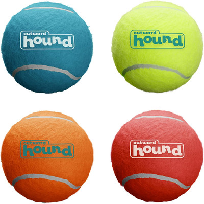 Squeaker Ballz   Squeaky Tennis Balls for Dogs under 50 Lbs, Interactive Dog Toy