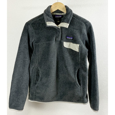 Patagonia Re-Tool Snap-T Fleece Womens M Grey Polartec Pullover Outdoor Gorpcore