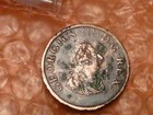 Original Ireland 1805 George III Halfpenny Hibernia DETECTOR Find HIGH GRADE #1M — photo 1