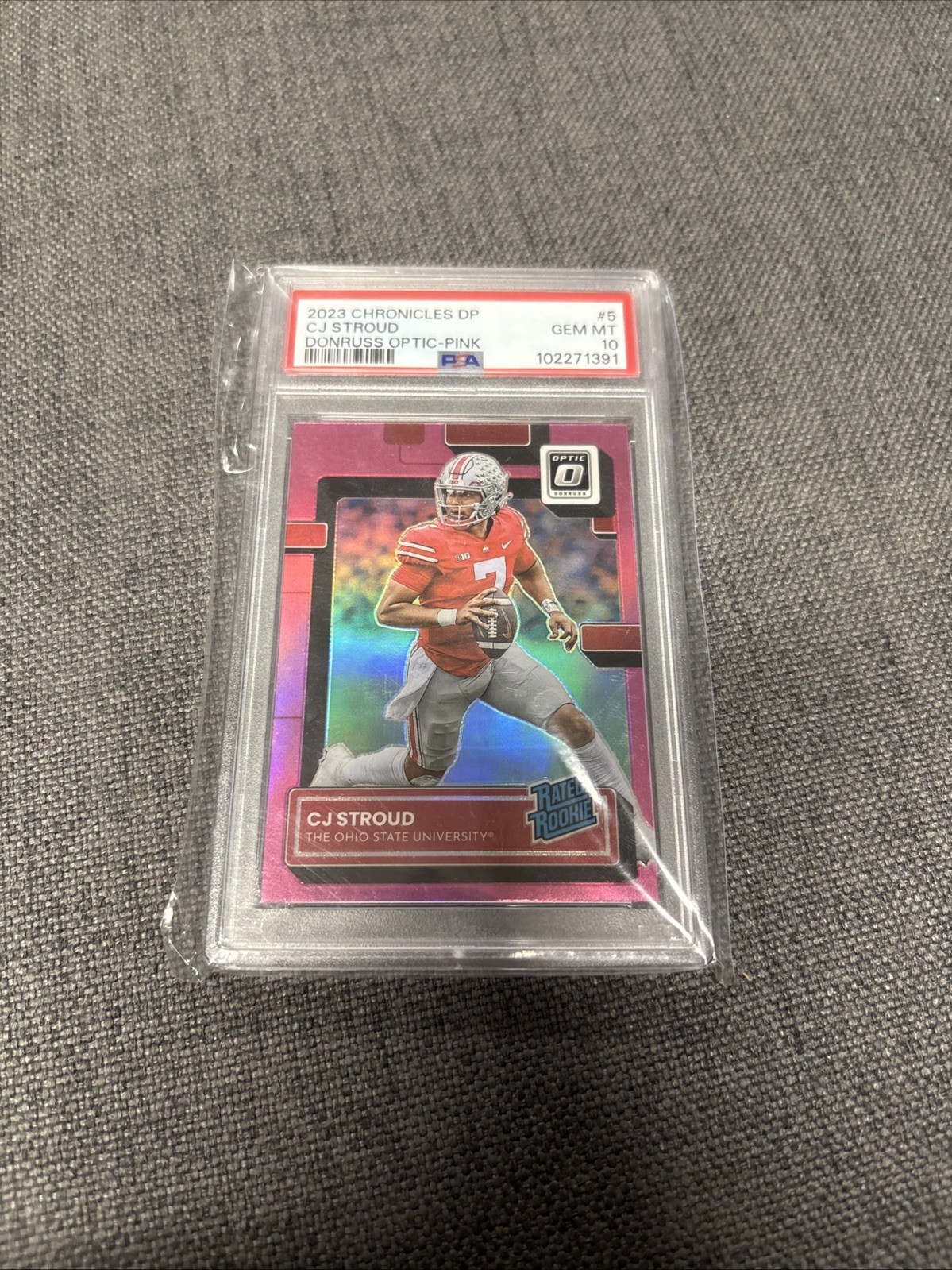 2023 Chronicles DP CJ Stroud Donruss Optic-Pink PSA10!