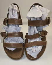 Coach and Four Colibri Tan Leather Casual Sandals, Women's Size 10 Med,