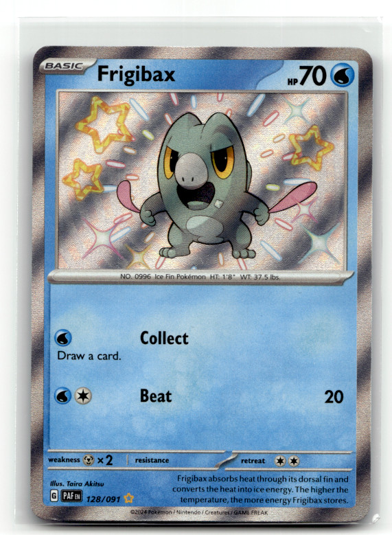 Frigibax - 128/091 Holo Shiny Rare SV: Paldean Fates LP