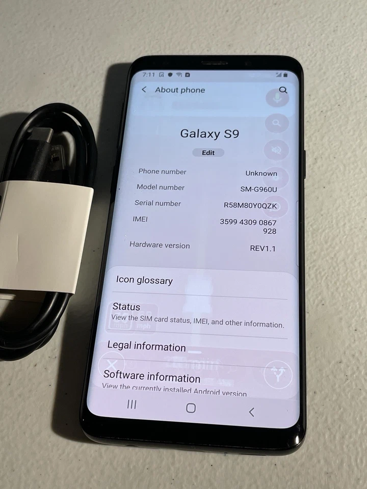 Samsung Galaxy S9 64GB Unlocked Black (5095) - Image 4 of 4