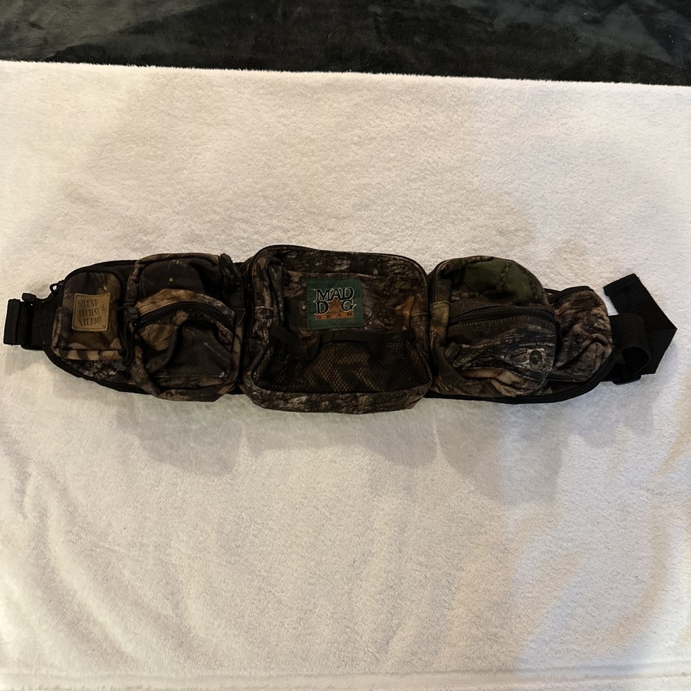 Mad Dog Gear 7-Pocket Camo Fanny Pack for Hunting Fishing and Duty