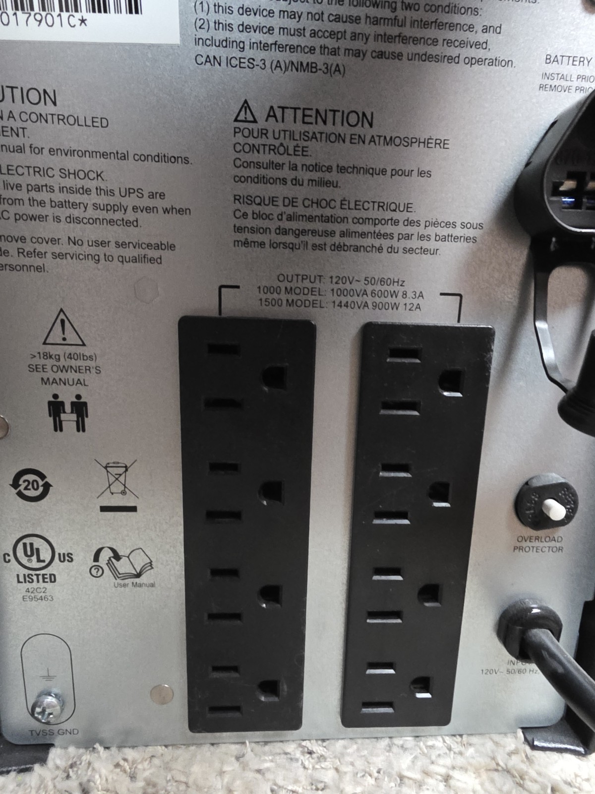 APC SMC1000c Smart UPS C 1000VA LCD 120V with SmartConnect