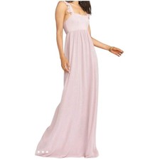 Show Me Your Mumu June Elegant Pink Ruffle Sleeve Dress Sz S NWT