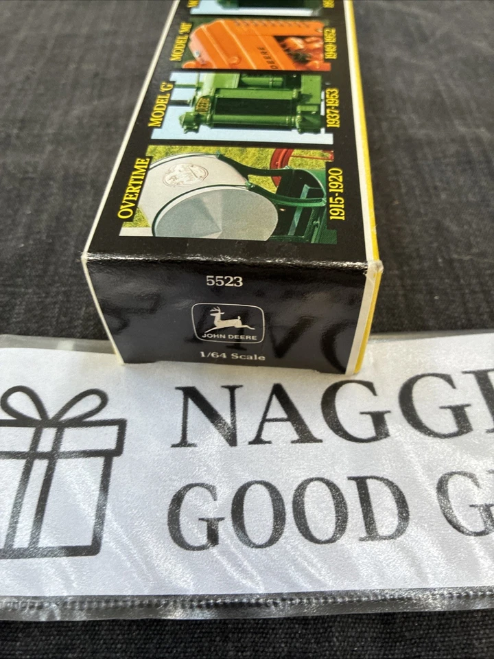 Tractor John Deere Vintage 1/64 Diecast Set Ertl Overtime G MI 80 Nuevo Sellado Foto 3 de 4