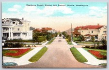 Antique Washington Postcard SEATTLE Capitol Hill District 1910s