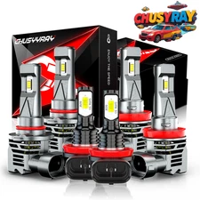 For Jeep Grand Cherokee Altitude Sport 14-18 9005+H11+H11 LED Headlight Fog Bulb