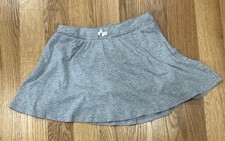 Cat  Jack Girls Gray A-Line Skort XL 14 Elastic Waist Lined Cotton Blend