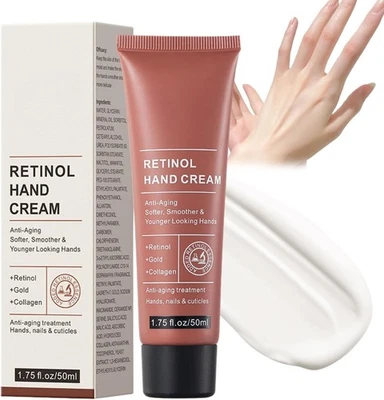 BRANDED Retinol Hand Cream Firming Anti-Aging Skin Lotion Relief Intense Moisturiser