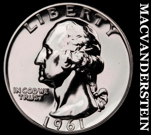 1961 Silver Washington Quarter-Choice Gem Proof Lustrous No Reserve #G8591