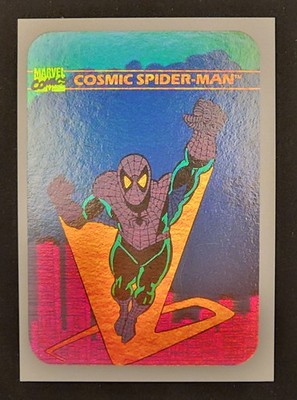 1990 Impel Marvel Universe COSMIC SPIDER-MAN Hologram Holo Series 1 Card #MH1