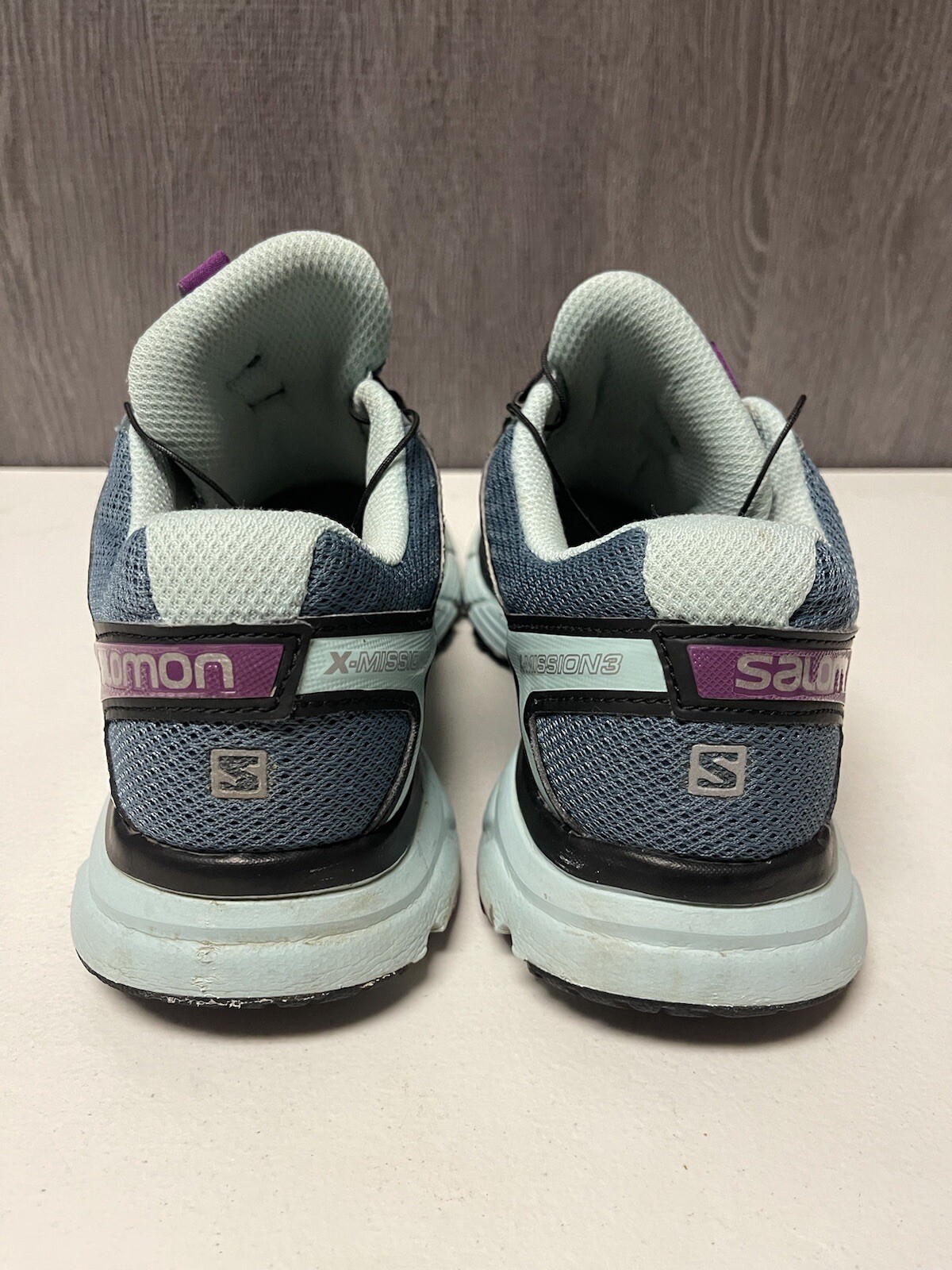 Scarpe da trekking da donna blu giallo Salomon X Mission 3 taglia 11