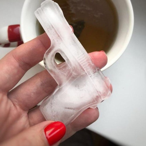 Stampo per cubetti di ghiaccio stampo per pistola in silicone vassoio per proiettili frutta caramelle cucina gelato - Foto 6 di 15