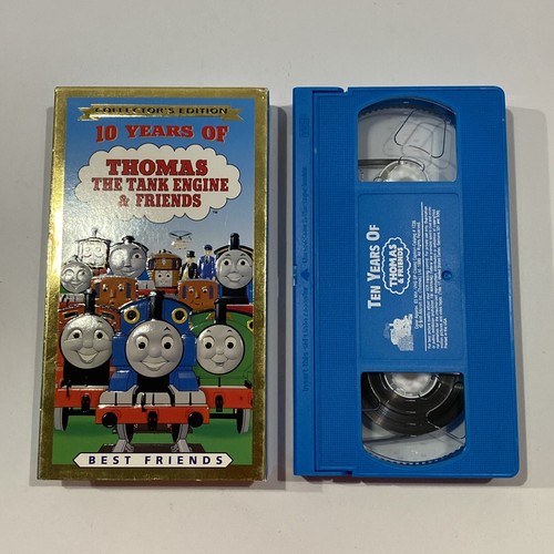 Thomas The Tank Engine & Friends Ten Years Of Thomas (VHS, 1999) Blue