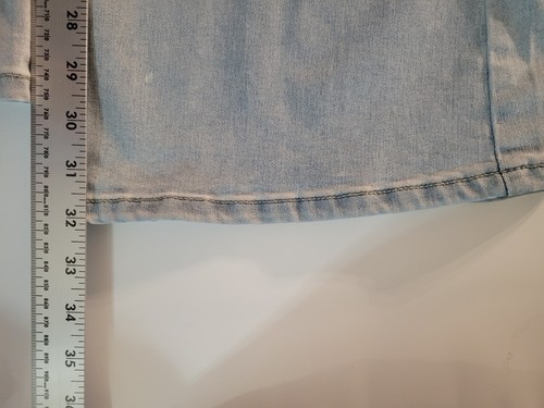 We The Free Flare Pants Womens 26 Blue Jeans Denim Mid Rise Stretch Waist Hip - Picture 8 of 9