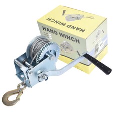 600 Lbs Hand Winch Heavy Duty Steel Cable Crank Gear Winch Atv Boat Trailer