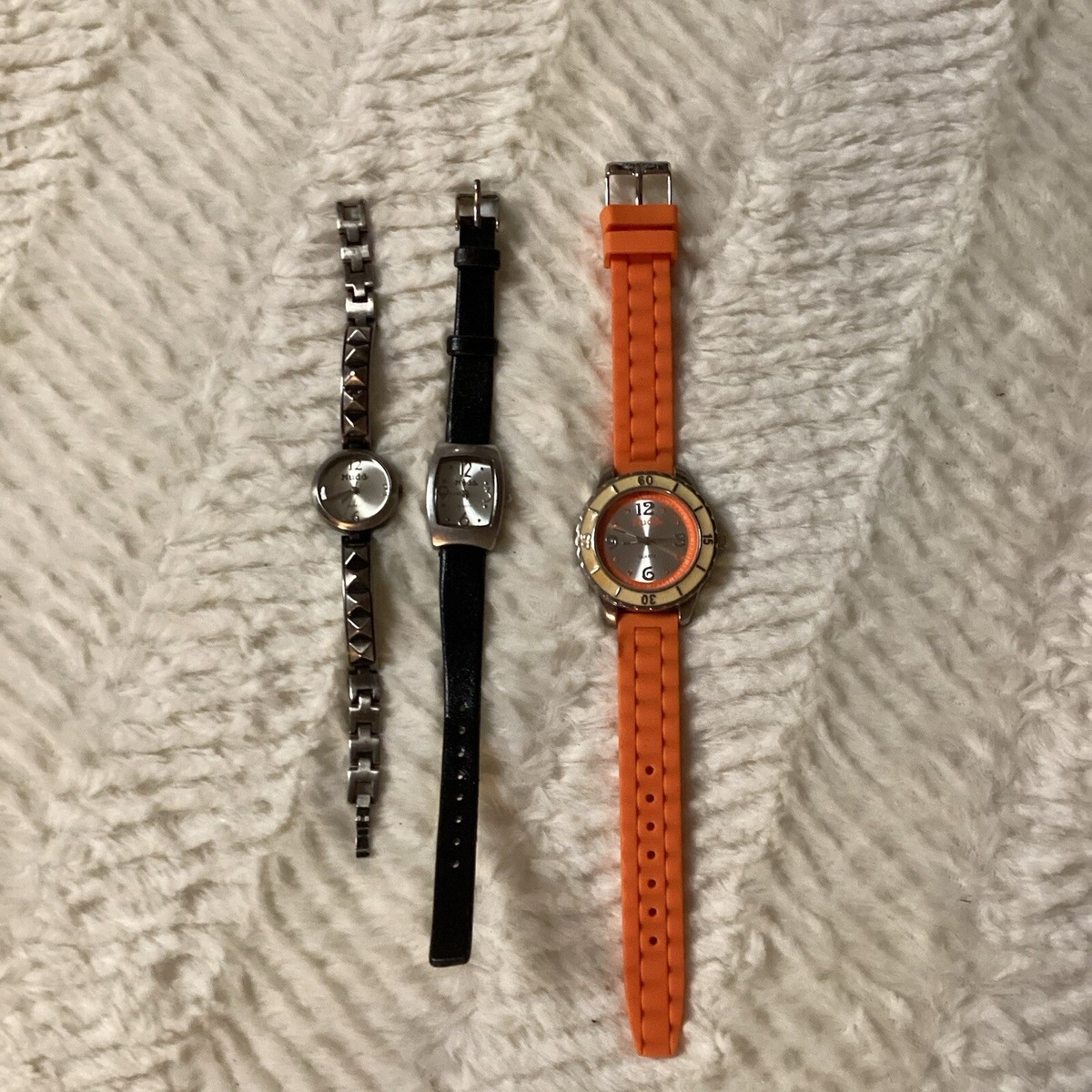 Three brand new watches in boxes mudd and lei Genuine Leather 3 Watch Travel Case (Taupe) | TAWBURY Fraser  main image 3