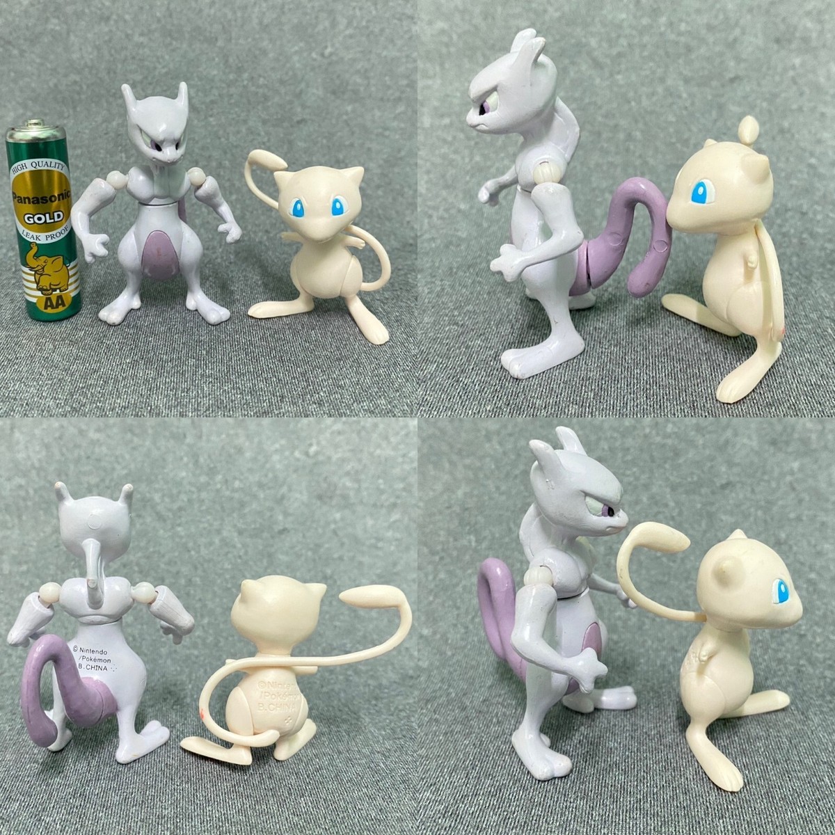 Mewtwo Mew Pokemon monster Figure Bandai Action Gashapon