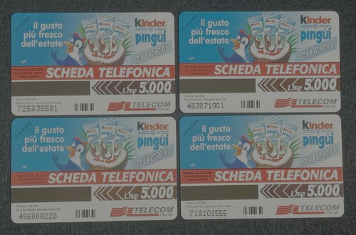 Schede Telefoniche Kinder Pinguì nuove (π006) - Foto 2 di 2