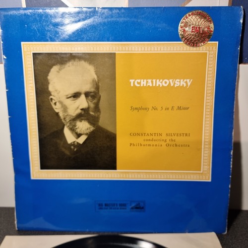 @HMV ASD 261 *WHITE/GOLD* SILVESTRI* TCHAIKOVSKY SYMPHONY NO.5* PO* / VG+ - Picture 11 of 13