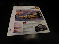 1962 Greer Black Prushomme Dragster Spec Sheet Brochure Photo Poster