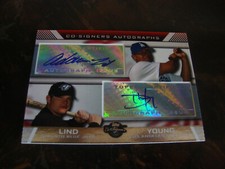 2007 Topps Co-Signers Baseball---Dual Autographs---Adam Lind/Delwyn Young