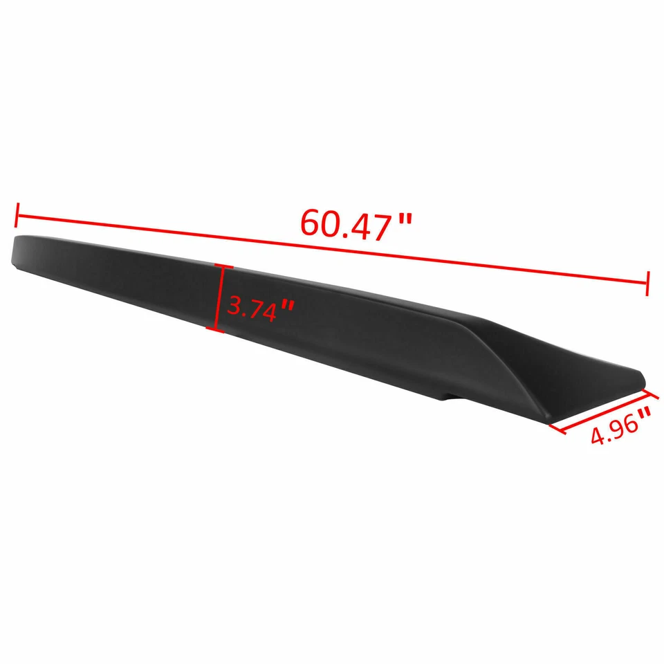 For Dodge 08-23 Challenger SRT Style Matte Black Rear Trunk Wing Spoiler Lip Foto 4 de 4