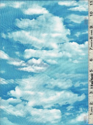 Beach Is My Happy Place Cloud Sky by Timeless Treasures bty