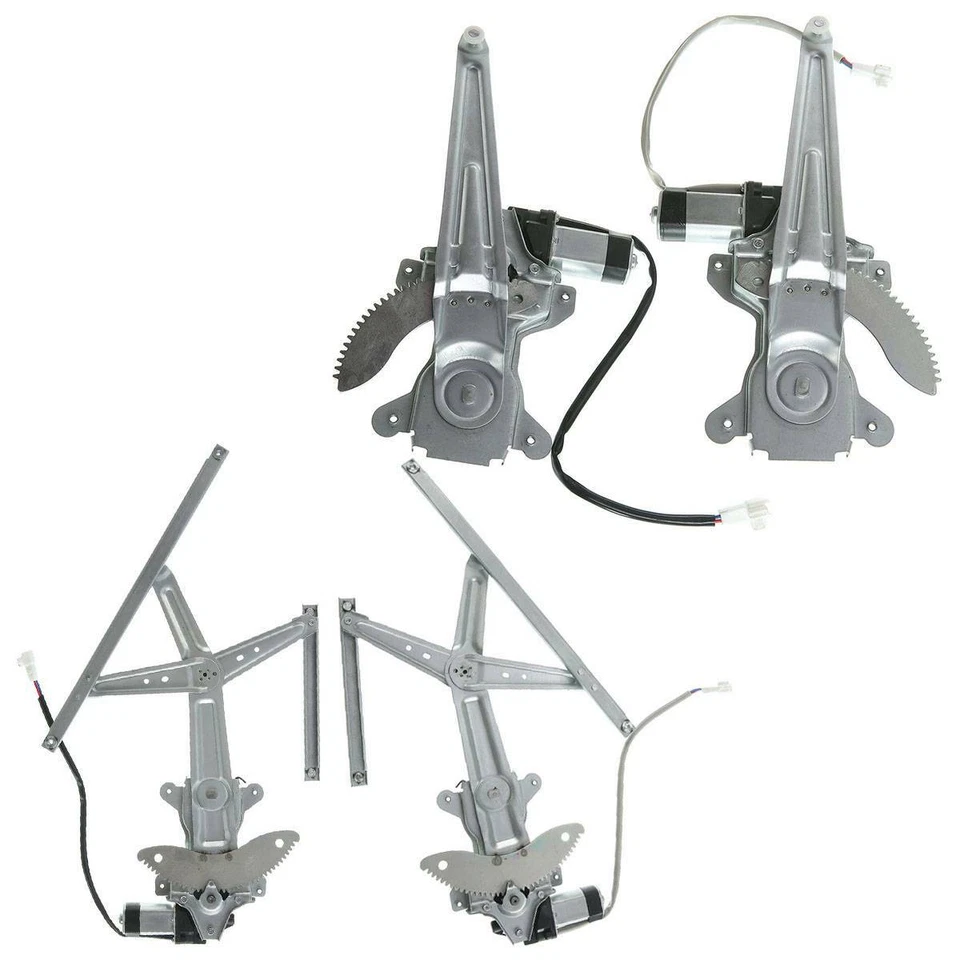 Regulador de ventana eléctrica con motor para Toyota Tercel 1995-1998 delantero y trasero 4 piezas Foto 4 de 4