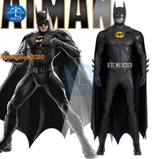The Flash Batman Michael Keaton Cosplay Costumes Full Suit Outfit Halloween 2023