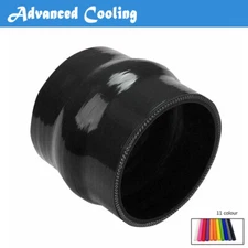 Black For 2.25'' ID:57mm Straight Silicone Hump Hose Intercooler Coupler Tube 