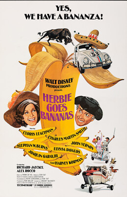 AA1961 Herbie Goes Bananas Film By Vincent McEveety 1980 Movie Poster 11x17