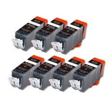 7 BLACK Ink Tank  Smart Chip for PGI-225PGBK Canon MG5320 MG6120 MG6220 MX712