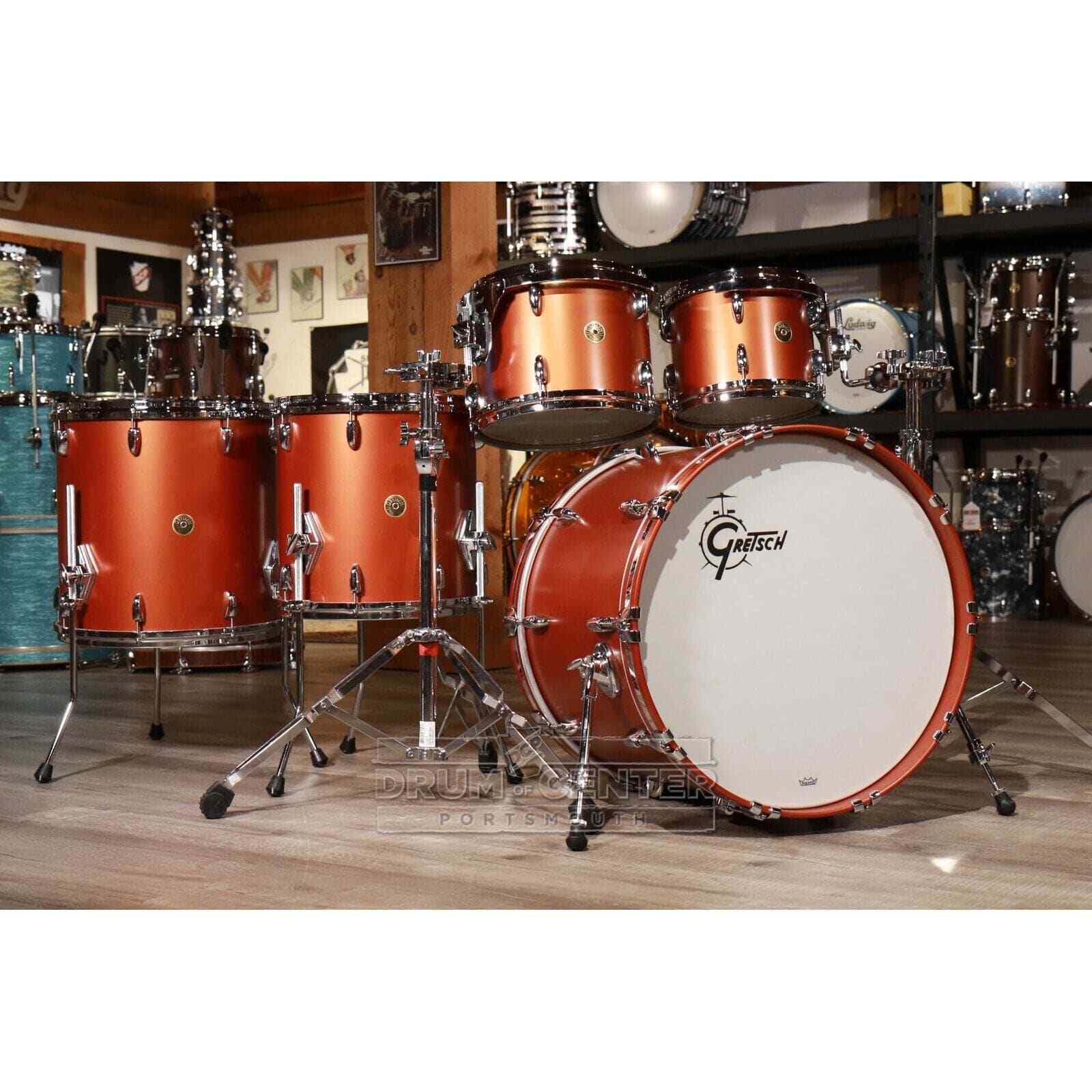 Gretsch USA Custom 5pc Drum Set Satin Copper