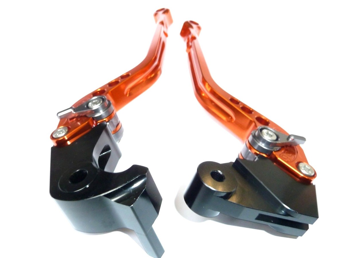 KAWASAKI ZX10R 2006-2015 LONG ORANGE BRAKE & CLUTCH LEVERS KAWASAKI ZX10R 2006-2015 LONG ORANGE BRAKE & CLUTCH LEVERS