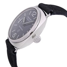 Panerai Radiomir Black Seal Steel Black Dial Hand Wind Mens Watch PAM00380 3