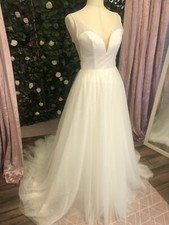 Emma Bridal Wedding /prom Dress Size 8/10 with glitter 