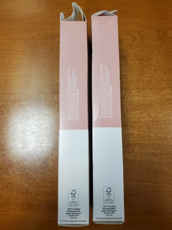 2 Pack: ECOTOOLS Luxe Collection Plush Powder Brush DAMG BOXES W3E - Image 4 of 4